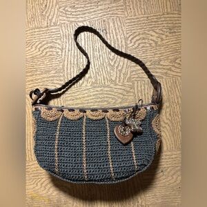 Brighton Brown and Blue Floral Bag